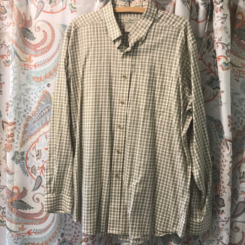 Llbean plaid shirt
